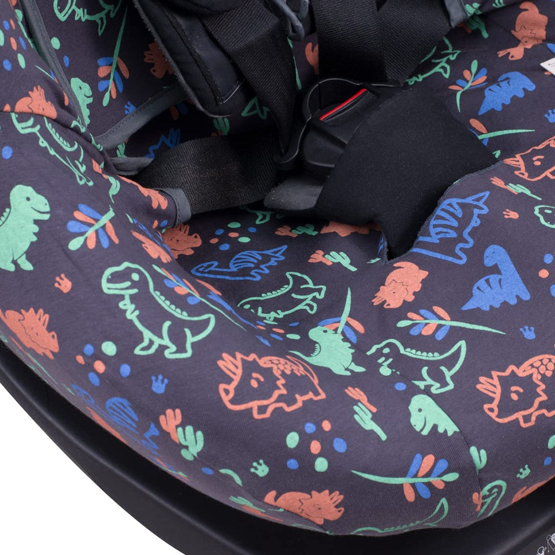 JYOKO Kids Bezug kompatibel mit BébéConfort AxissFix (Happy Dino), Happy Dino