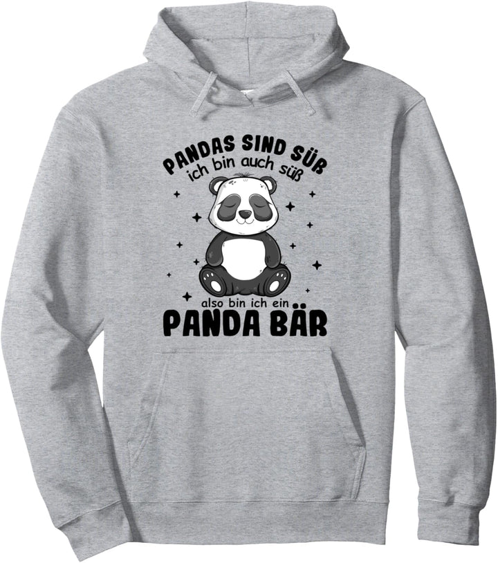 Panda Junge Mädchen Kinder Pandabär Pyjama Nachthemd Schlaf Pullover Hoodie