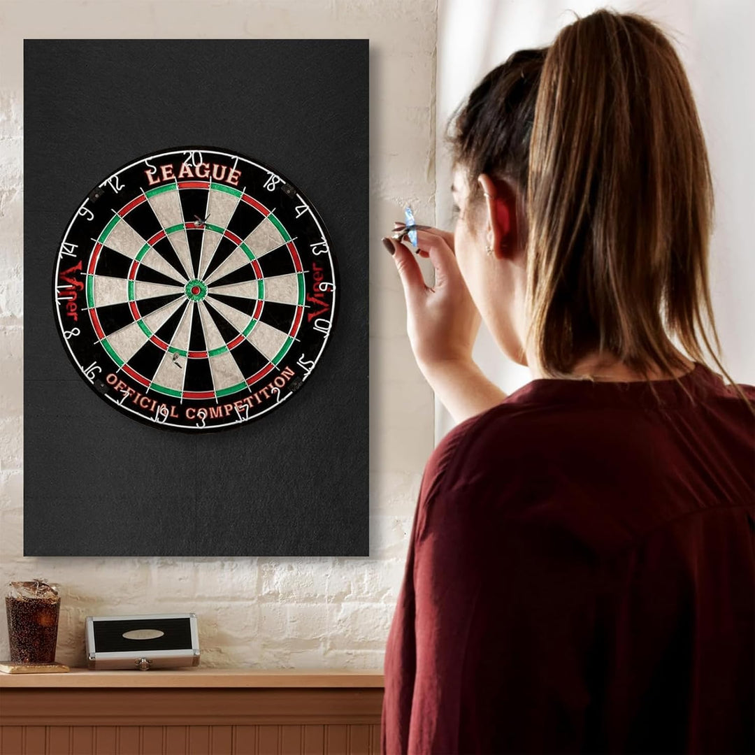 Dartscheibe Wandschutz Schwarz 600×900×12mm – Dart Surround Schutzmatte, Selbstklebende Dartscheiben