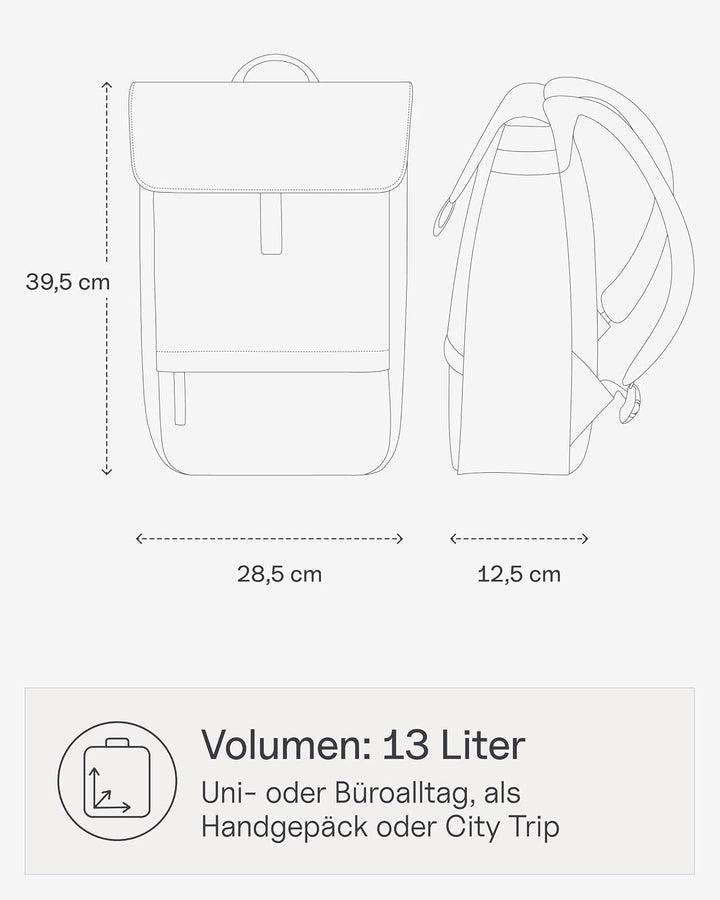 Kapten &amp; Son Rucksack Fyn Sandstone 13 L, Sandstone
