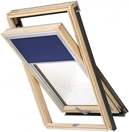Balio Dachfenster Holz mit Universal - Eindeckrahmen 114x112 VKR-Konzern wie Velux und Rooflite 114