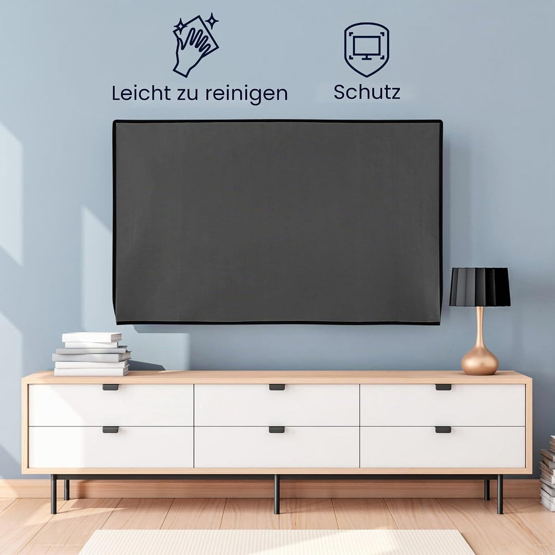 kwmobile 55" TV Abdeckung Indoor - Fernseher Hülle Bildschirmschutz Abdeckung - TV Bildschirm Staubs