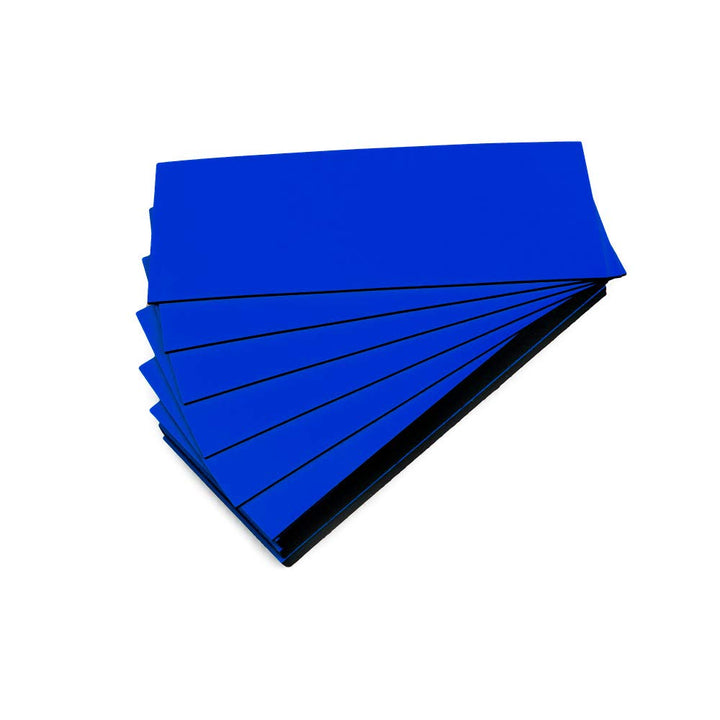 25 Magnet-Etiketten, Farbe (blau, Länge 10 cm, Breite 4 cm) blau, blau Longueur 10cm - Largeur 4cm,