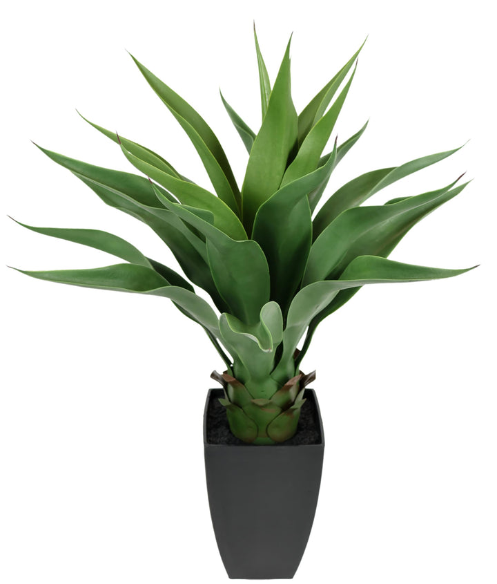Flair Flower Agave im Topf, Plastik, grün, 70 x 45 x 45 cm