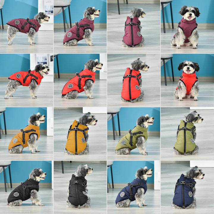 Savlot Hundejacke Winterweste Jacken Hundemantel Hundepullover Haustier Skifahren Kostüm Ärmellose B