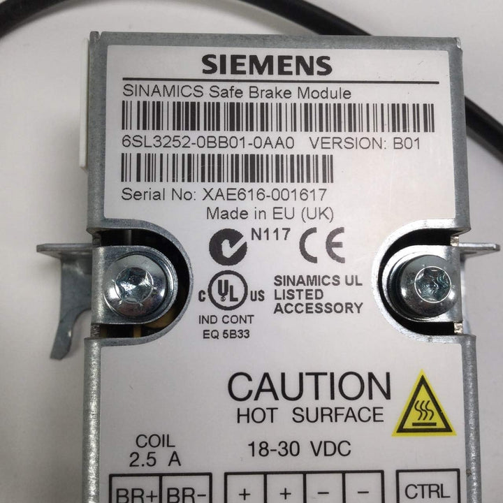 Siemens 6SL3252-0BB01-0AA0 Bremsrelais
