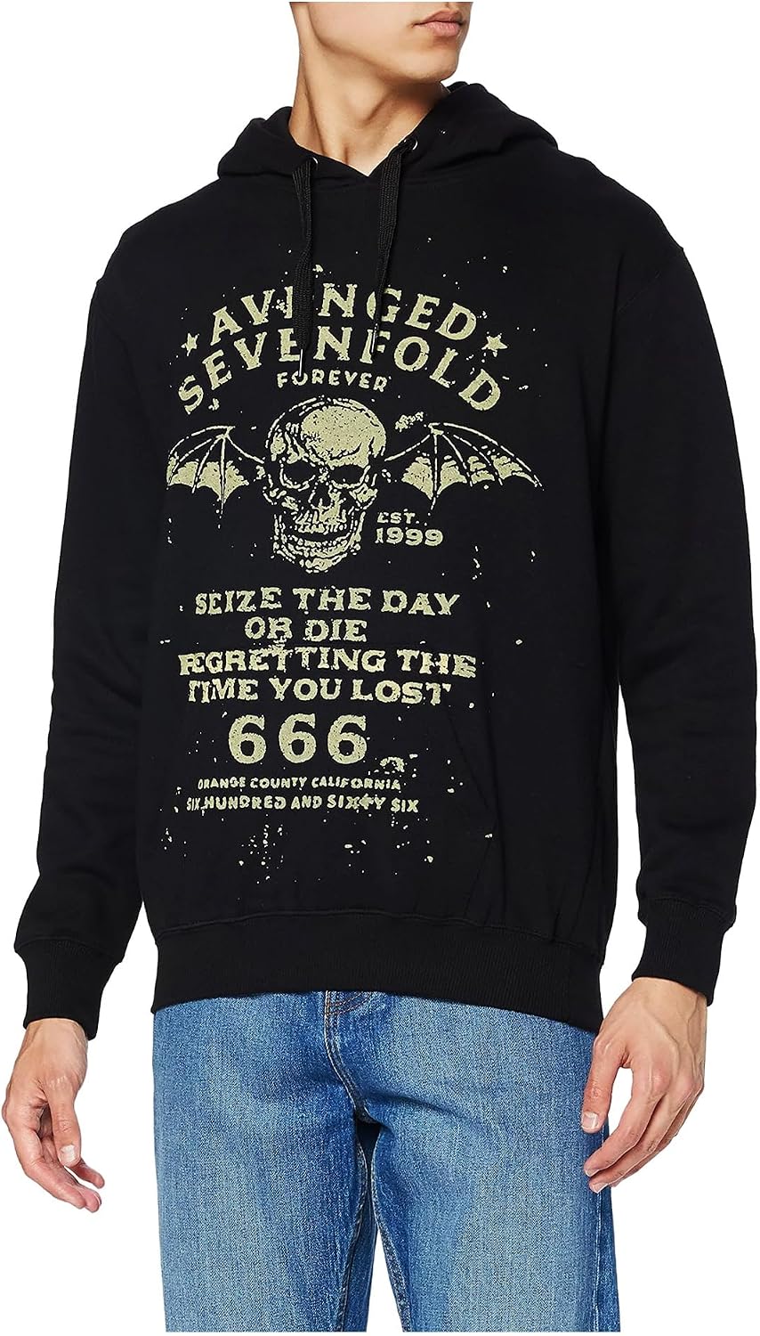 Avenged Sevenfold Herren Kapuzenpullover Seize The Day schwarz