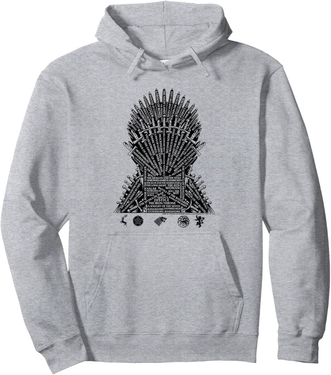 Game of Thrones What Builds the Throne Pullover Hoodie
