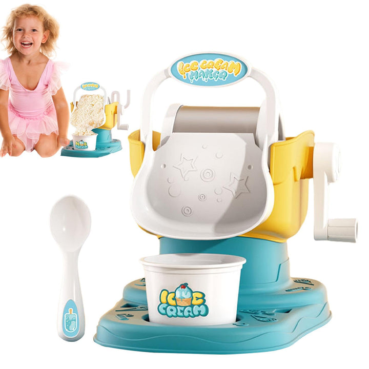Ice Cream Maker Machine | Soft Serve Ice Cream Machine | Manual Ice Cream Machine | Kid&