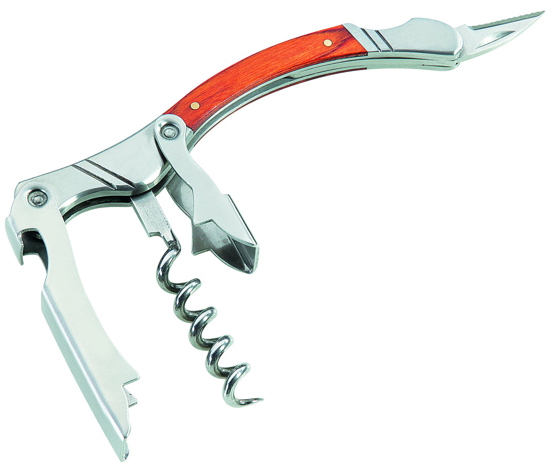 Herbertz Sommelier Kellnermesser, Pakkaholz-Schalen Messer M Grau, M Grau