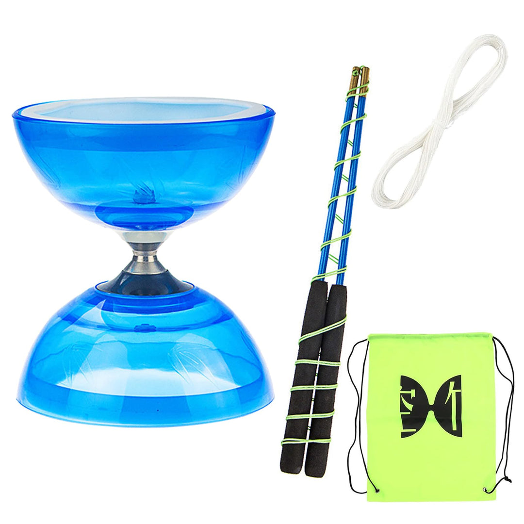 Diabolo Freiläufer mit kugellager Dreifache Lagerung Set, 4 Farben Dreifach Gelagertes Diabolo mit E