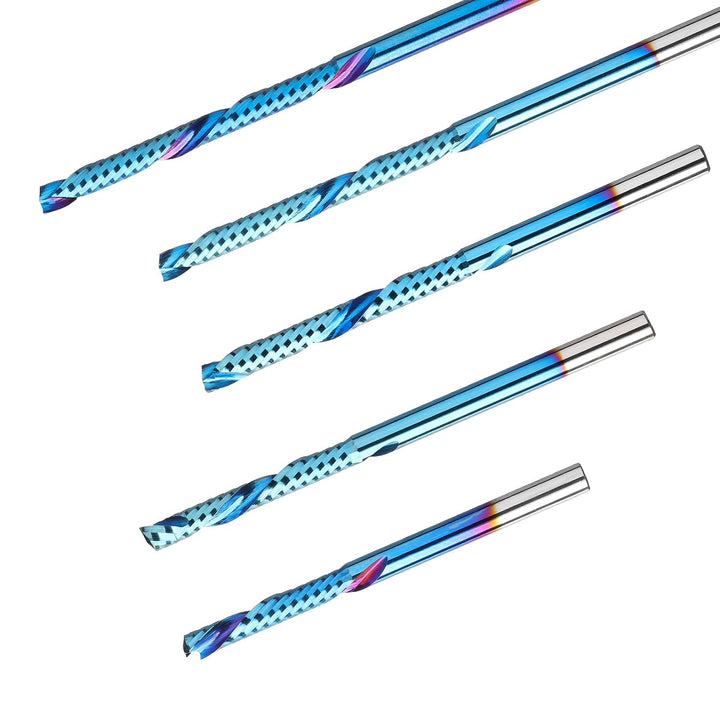 Genmitsu 1/8 Zoll Schaft 5pcs Carbide Spiral O Flute Up &amp; Down Compression End Mill CNC Router Bits,