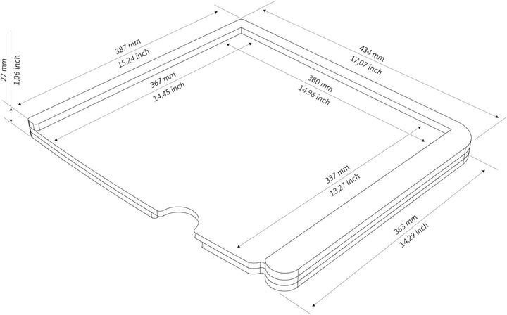 Kildwick Mounting Kit - Panel für MiniLoo-Trenntoilette VW T5/T6