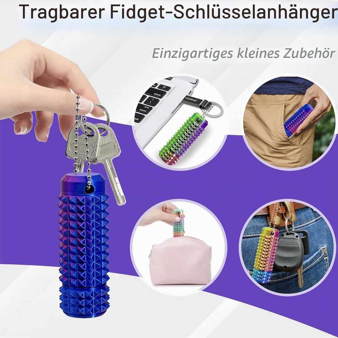 Little Ouchies Pain Fidget 4er-Set – Rotierendes Spiky Stressabbau Spielzeug für Erwachsene, Sensori