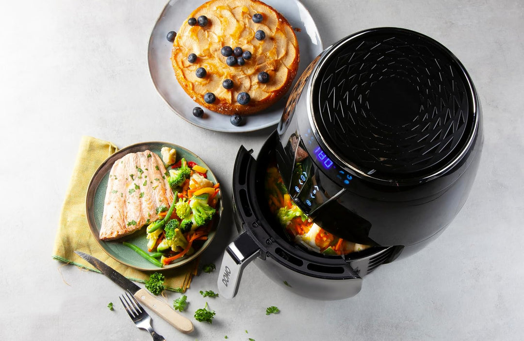 DOMO DO532FR Heissluftfritteuse XL - Überhitzungsschutz - Cool Touch - Airfryer mit Display - 4L - 1