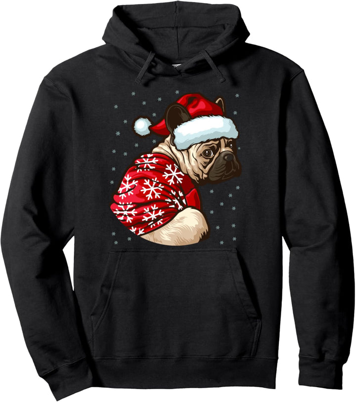 Lustiges Hunde Mops-Besitzer Geschenk Weihnachts Mops Pullover Hoodie