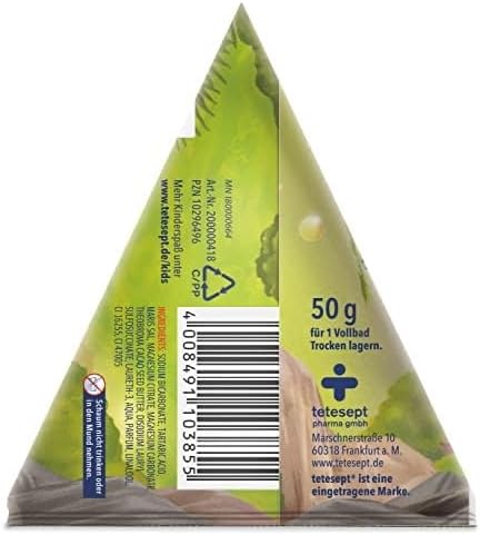 tetesept KIDS Blubbersalz Vulkanland, Kinder Badezusatz, 10 x 50 g