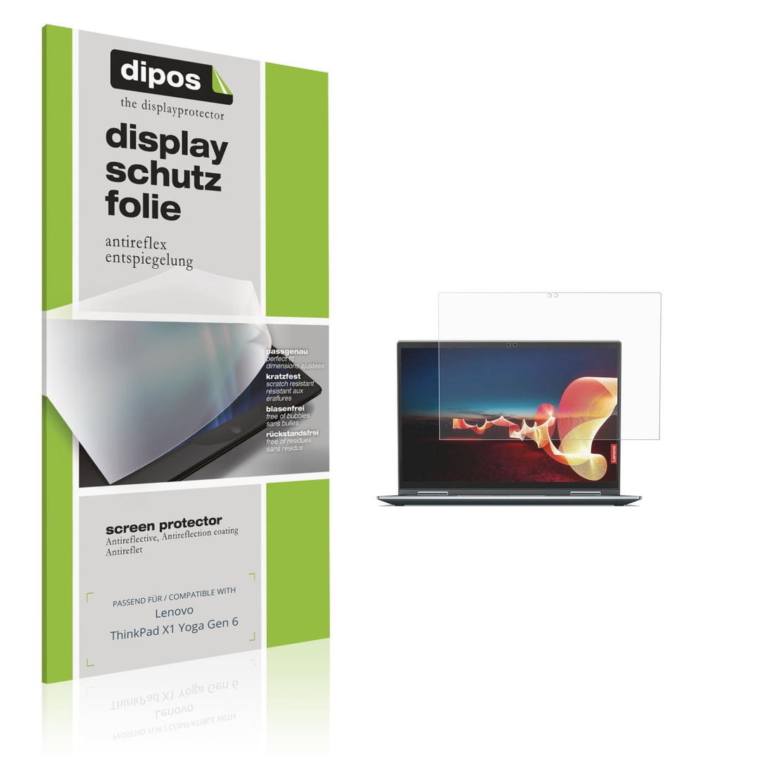 dipos 2x Displayschutzfolie matt für Lenovo ThinkPad X1 Yoga Gen 6