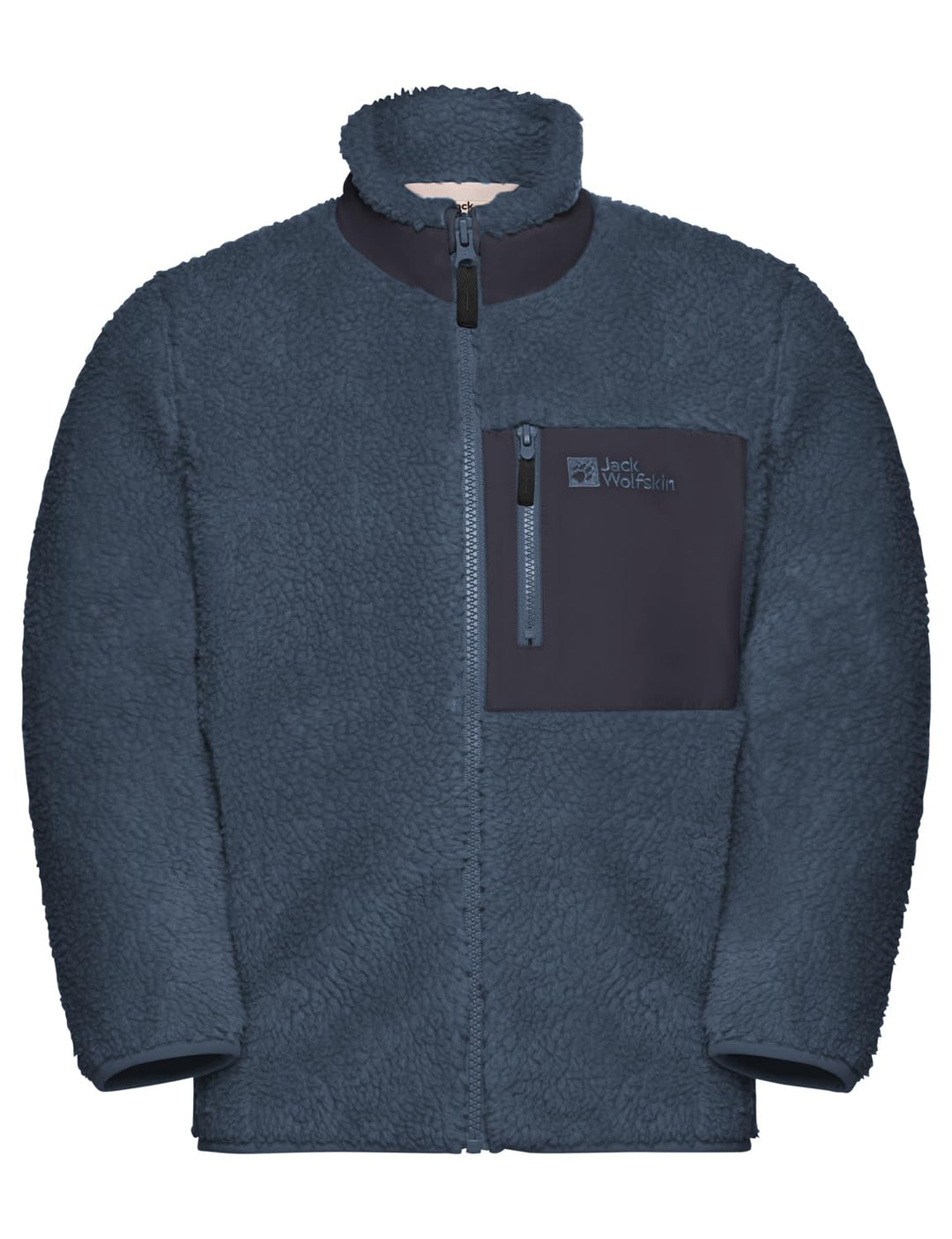 Jack Wolfskin Unisex Kinder Ice Curl Jacket K Fleece-Jacke 92 midnight sky, 92 midnight sky