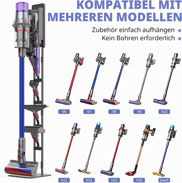 Staubsauger Ständer Vakuum Zubehörhalter Metall Halterung Kompatibel mit Die meisten Staubsauger Han
