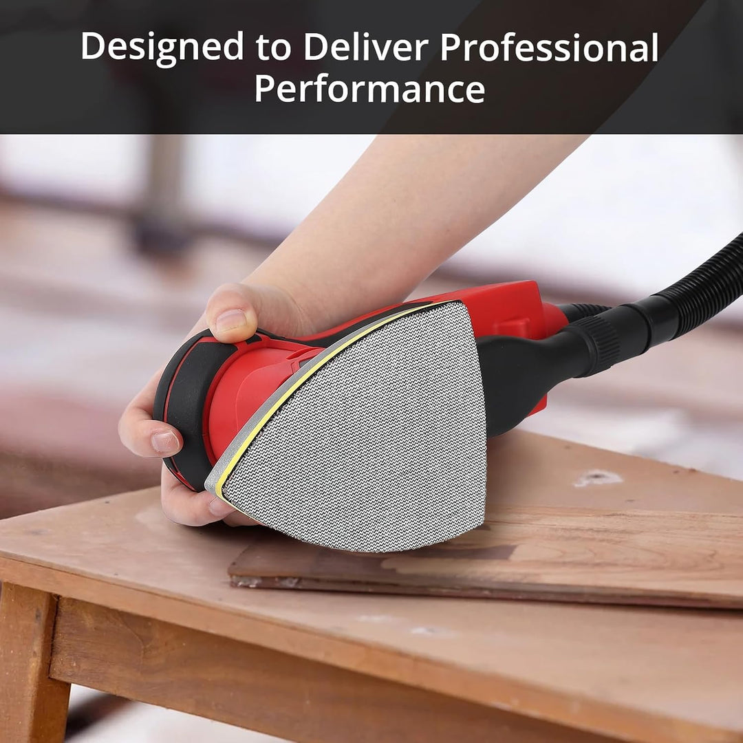 350W Brushless Electric Sander, Detail &amp; Random Orbital Multi-Sander for Wood, 5-Speed Variable 4000
