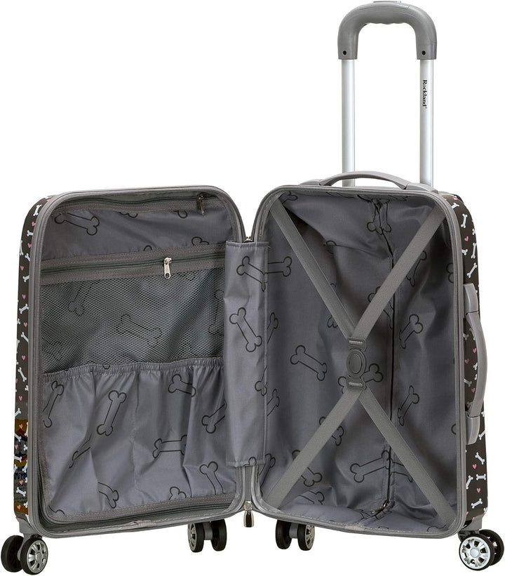Rockland Vision Hartschalen-Trolley, Sortiert/Mehrfarbig, Carry-On 20-Inch, Vision Hardside Spinner