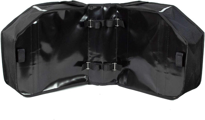 BikyBag Model M – Doppelte Fahrradtaschen für Gepäckträger (Dunkelblau), Dunkelblau