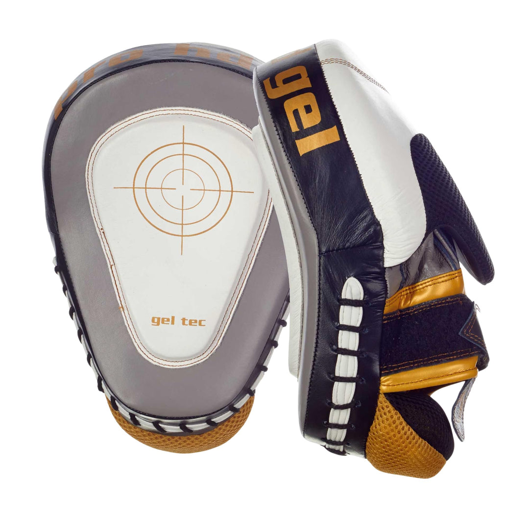 Ju-Sports Handpratzen Curved pro HD Gel I Box Pratzen aus Leder I Langlebig I Mit Fadenkreuz für opt