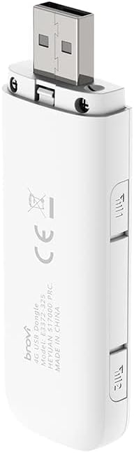 BROVI Modem Cat 4 Dongle, kabellos, Schnellzugriff, LTE/HSPA+/HSPA/UMTS, weiss