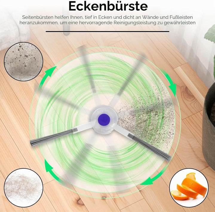 (10 Stück) Ersatz-Seitenbürste kompatibel mit Narwal Freo/Freo X Ultra/Freo X Plus/Freo Z Ultra Saug