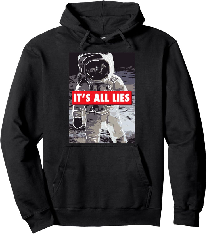 Fake Mondlandung Geschenk für einen Verschwörungstheoretiker Pullover Hoodie