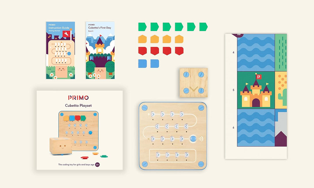Primo Toys Cubetto Playset, Screenless Coding Toy for Children Aged 3-6