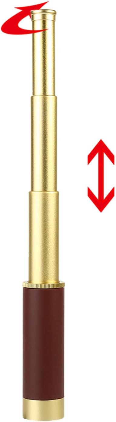 Retro Teleskop 25 x 30 Zoomable Monokulares Teleskop Messing Faltbar Tragbar Pocket Monokular für Er