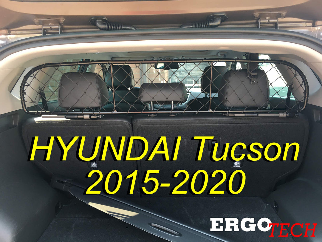 ERGOTECH Trennnetz Trenngitter kompatibel mit Hyundai Tucson (2015-2020) RDA65-XS16, für Hunde und G