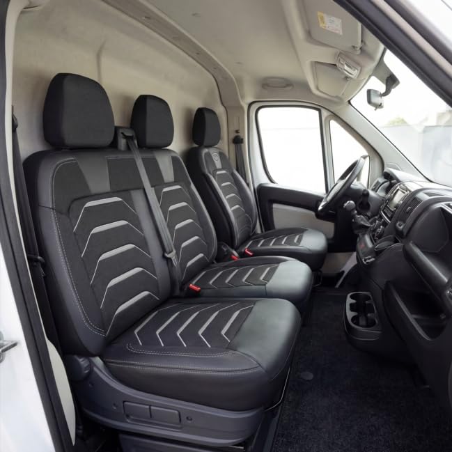 Autositzbezüge Universal 2+1 für Transit Custom (2015-2023) – Premium Vordersitze Auto Sitzbezug aus
