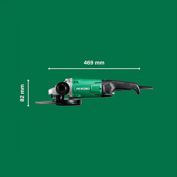 HIKOKI -Winkelschleifer G23ST (2000 Watt,230VScheiben-Ø 230mm, im Karton), Grün Schwarz