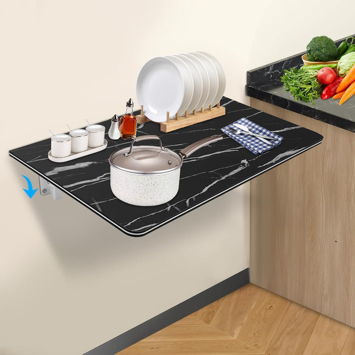 KAPIPALA 60x40cm Klapptisch Wand Küche Wandklapptisch 30kg Tragfähigkeit für Schlafzimmer Wohnzimmer