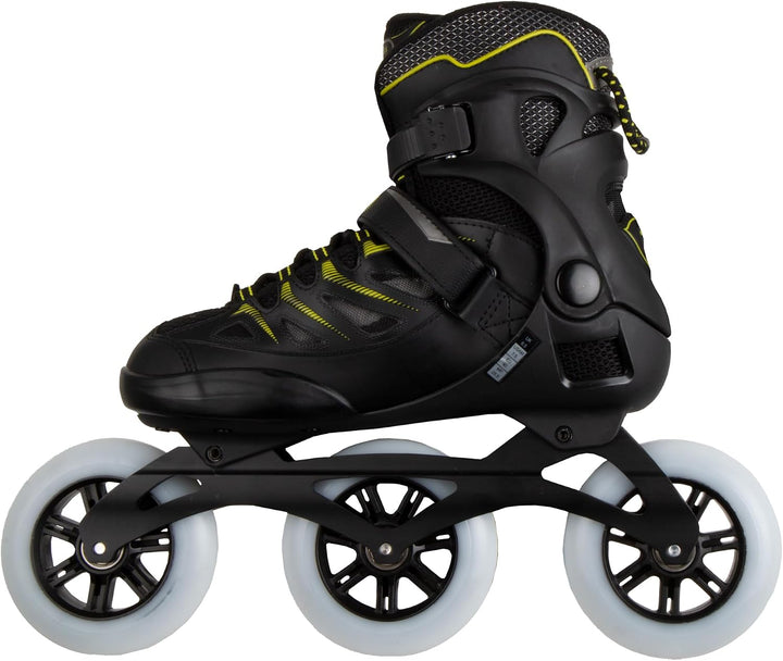 FILA SKATES Ghibli Verso Inline Skate 38.5 BLACK/LIME, 38.5 BLACK/LIME