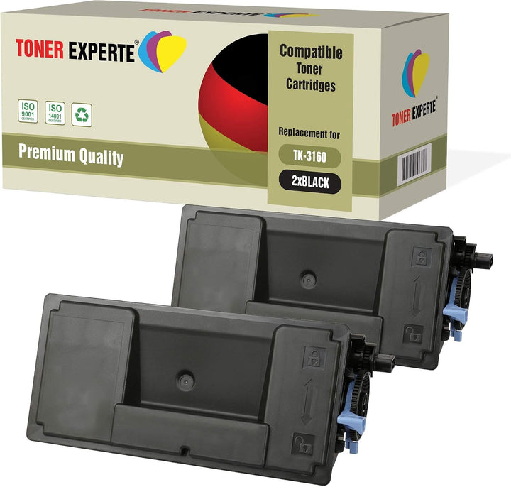 TONER EXPERTE® 2 Toner kompatibel für Kyocera TK-3160 1T02T90NL0 ECOSYS P3045dn P3050dn P3055dn P306