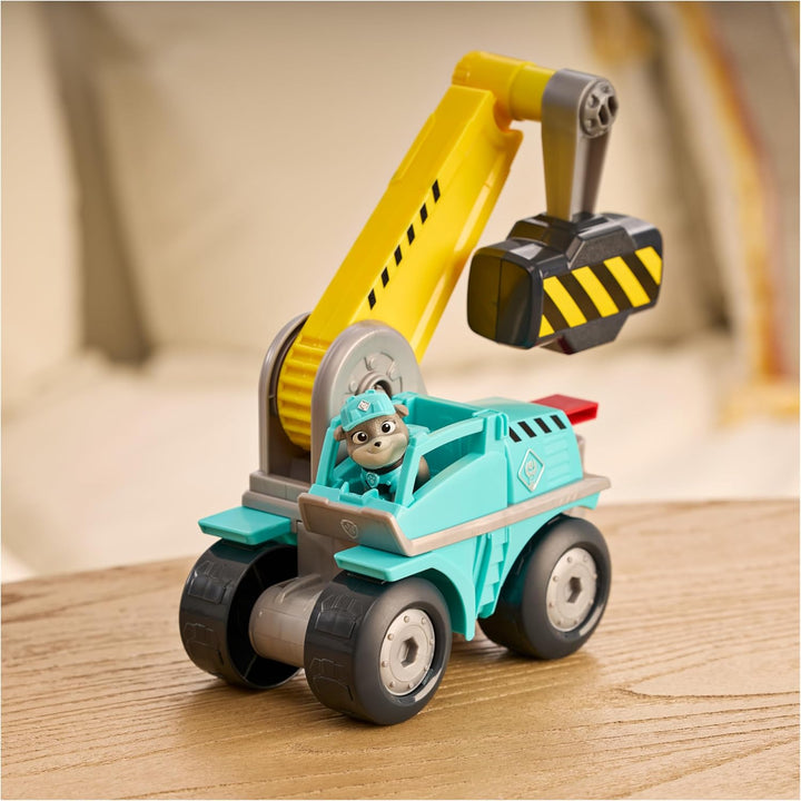 Rubble &amp; Crew - Motors Mega-Hammer-Fahrzeug, 25cm 2-in-1 Baufahrzeug mit Motor-Figur und abnehmbaren