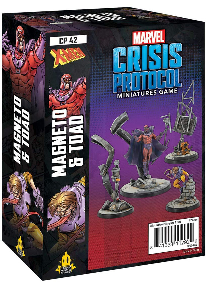 Atomic Mass Games - Marvel Crisis Protocol: Character Pack: Magneto and Toad - Miniature Game