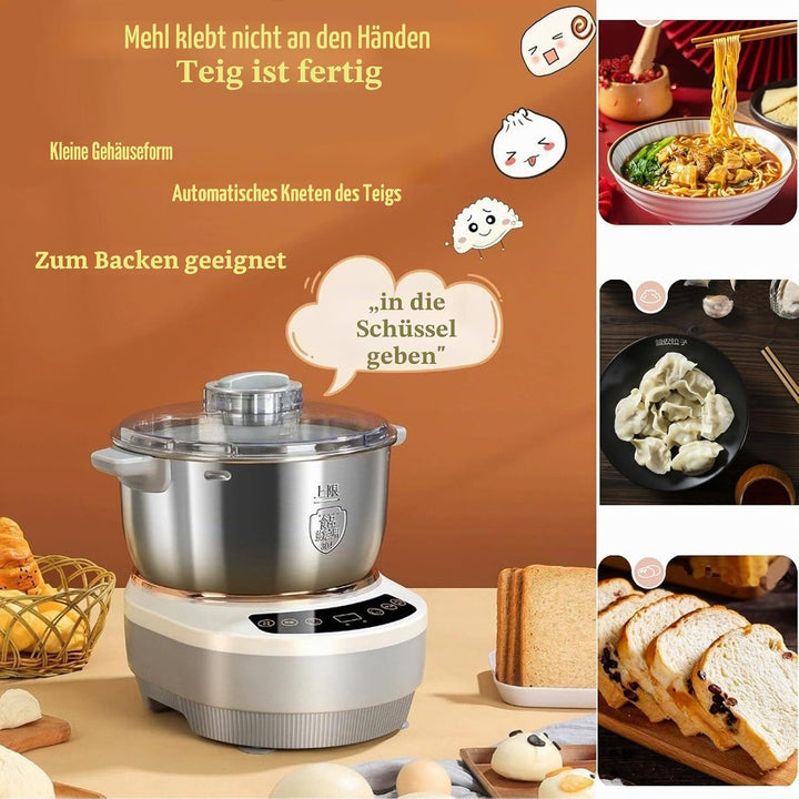 Teigmaschine mit Fermentfunktion, professioneller Edelstahl-Maker mit Timing, geteiltes Design, Teig