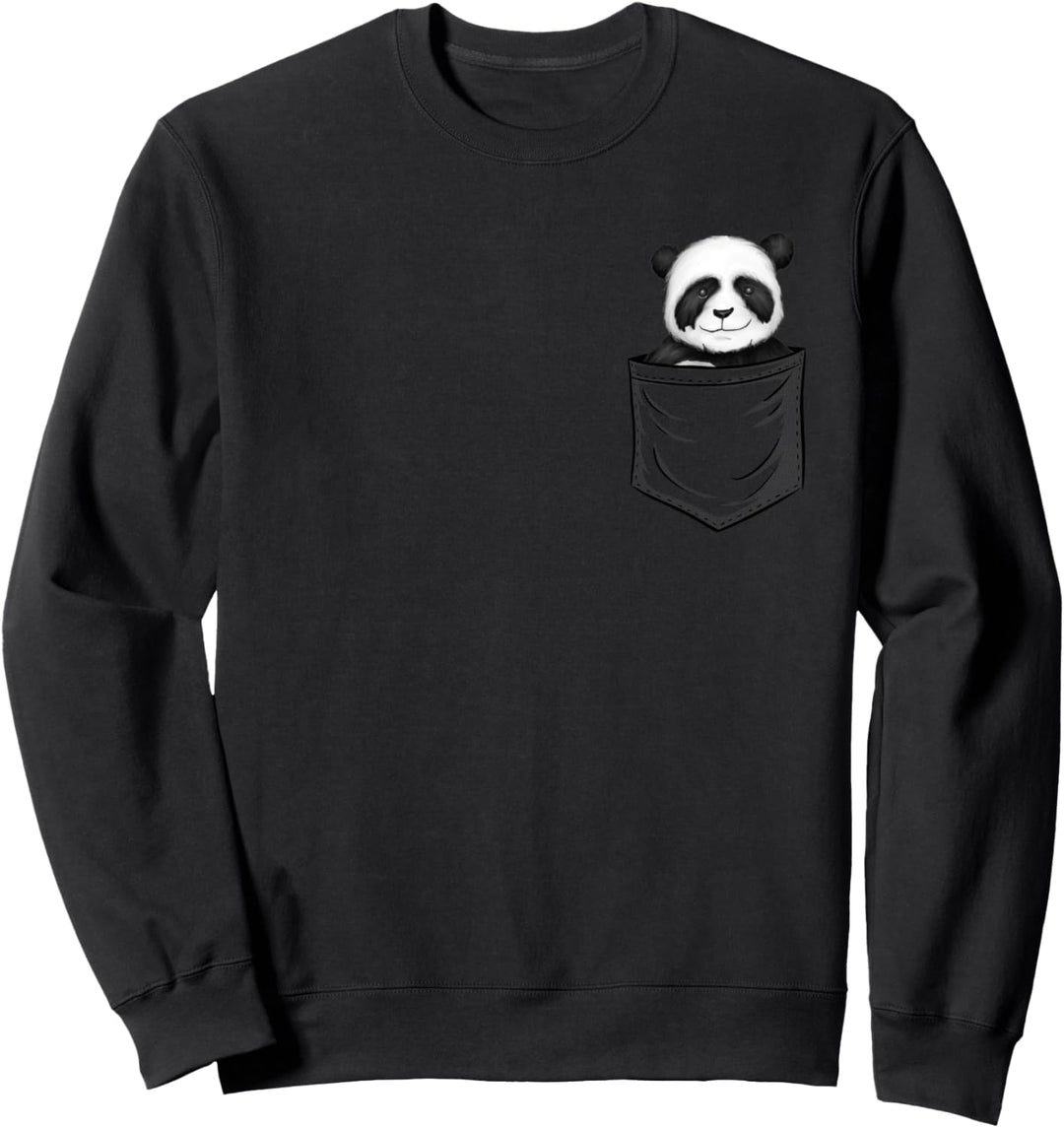 Für Panda Fans Cooler Grosser Pandabär In Deiner Tasche Sweatshirt