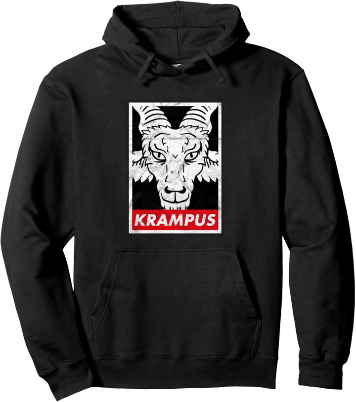 Krampus Weihnachten Dämon Perchtenlauf Horror Okkult Teufel Pullover Hoodie