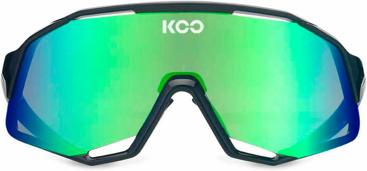 KOO Demos Sunglasses I Performance Eyewear for Road, MTB Cyclists &amp; Cyclocross Sports Schwarz / Grün