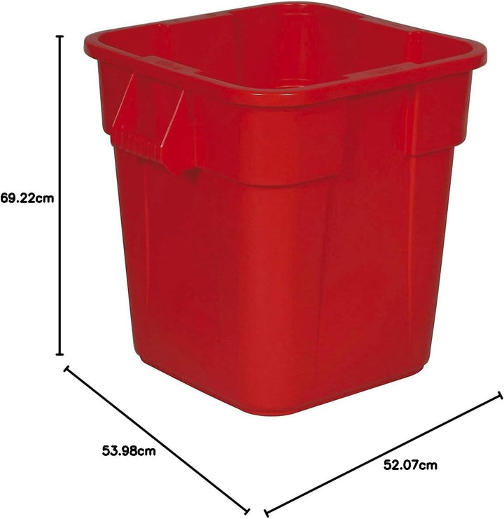 Rubbermaid Commercial Products 106L BRUTE Square Container - Red rot, rot