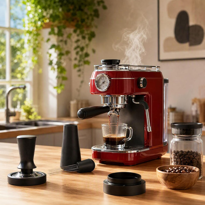Espresso Zubehör Set mit Tamper WDT Tool Leveler Tampermatte 51mm, 51mm