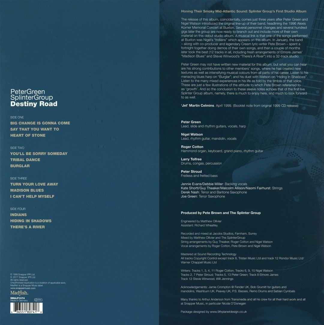 Destiny Road, Vinyl