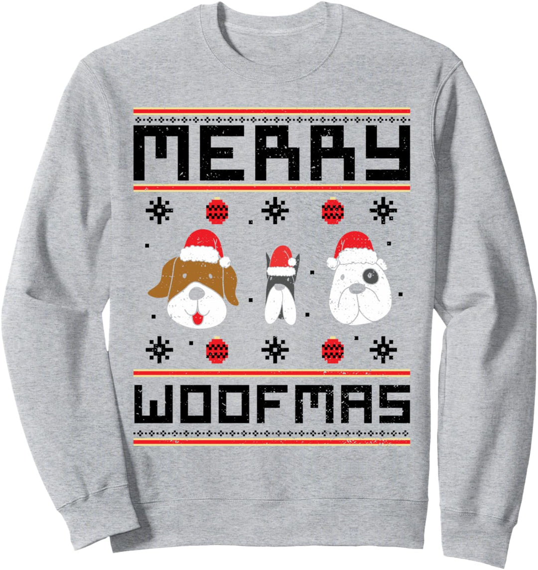 Christmas Dog: Merry Woofmas - Ugly Christmas Sprüche Sweatshirt
