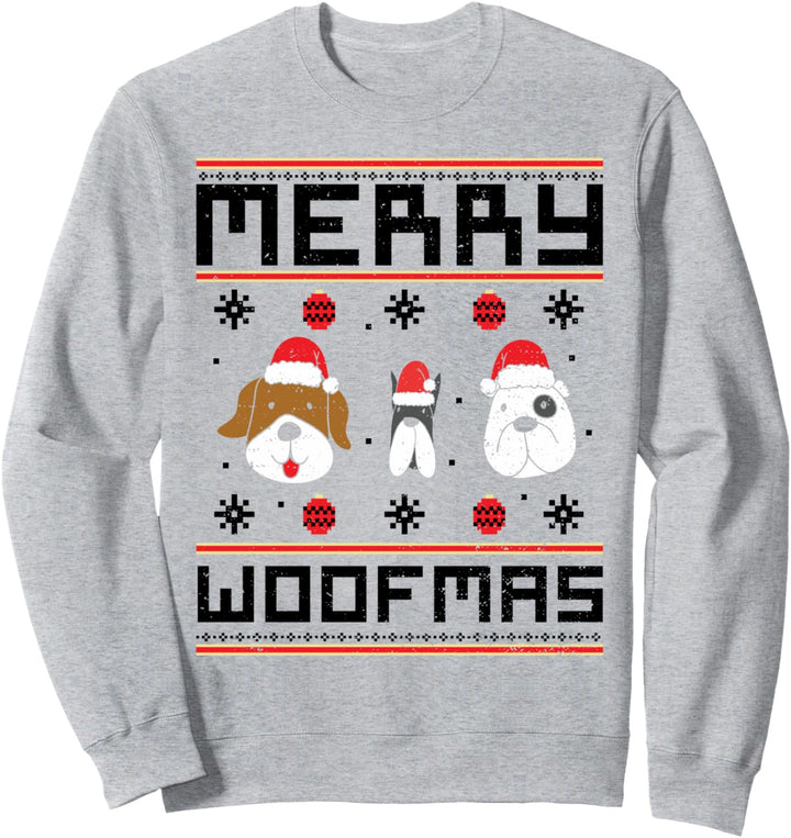 Christmas Dog: Merry Woofmas - Ugly Christmas Sprüche Sweatshirt